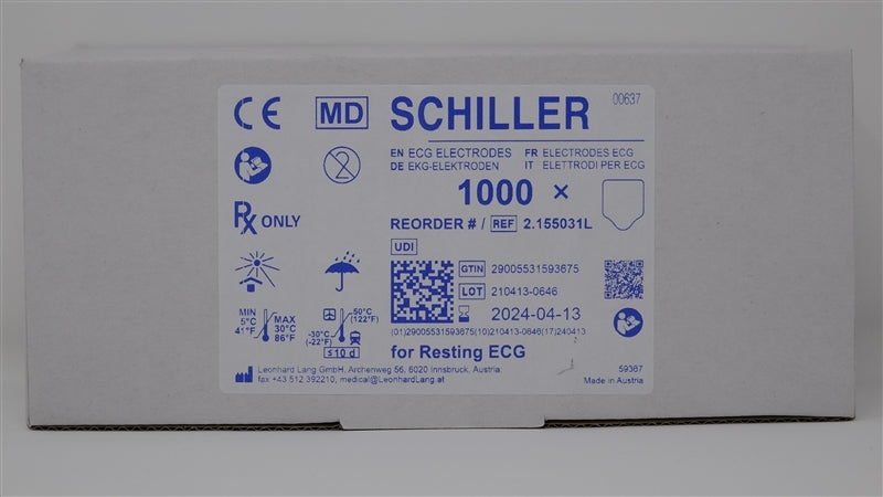 Schiller Bio-Adhesive Electrodes (Set of 1000)