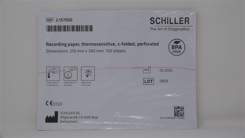 Schiller Case of Recording Paper for AT-102, AT-102 G2, CS-200