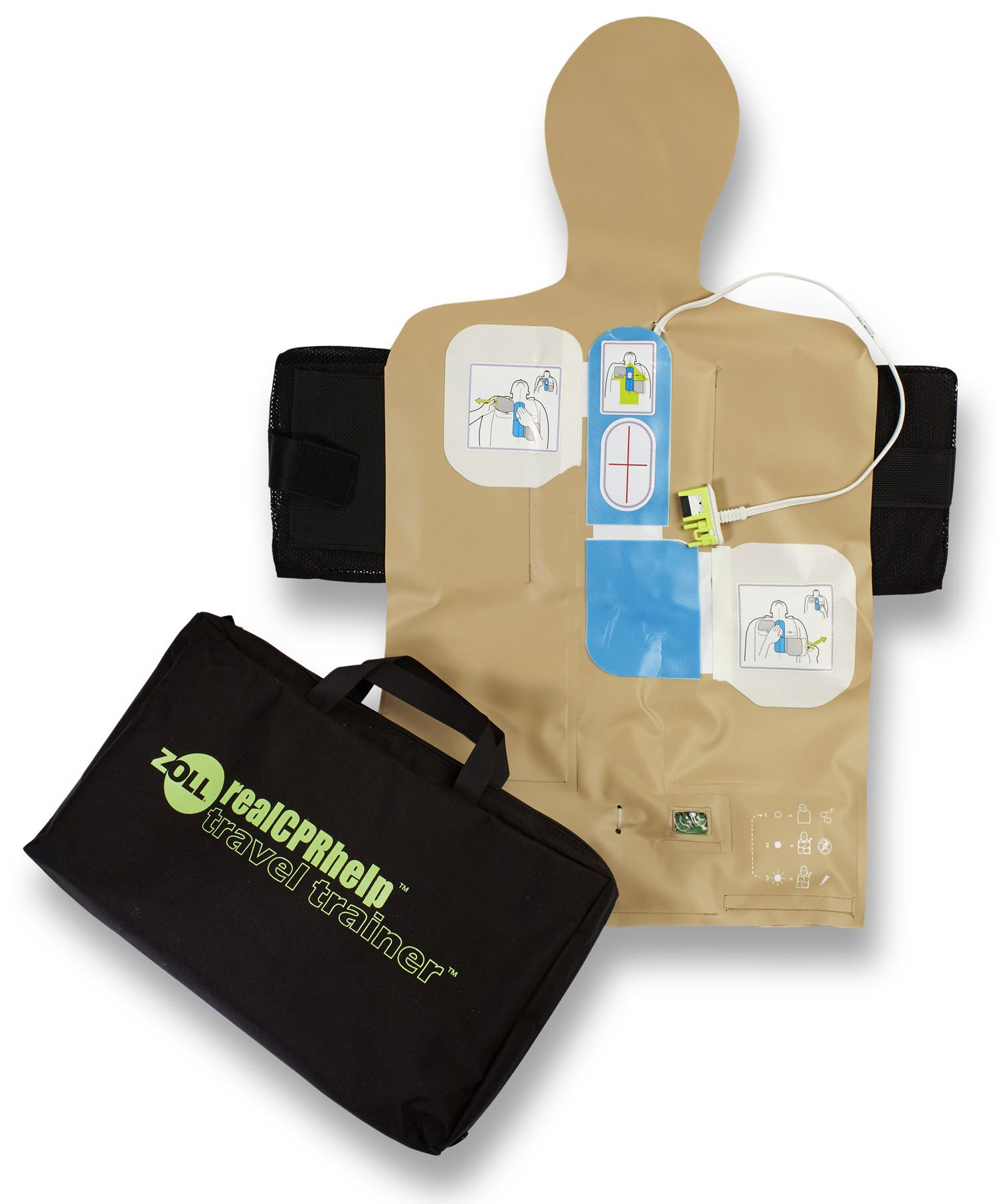 ZOLL AED Plus® Travel Trainer with Heart Rhythm Simulator - 8008-0006-01