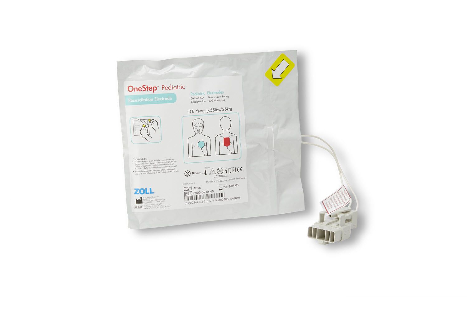 Zoll OneStep™ Pediatric Electrode (Single - 8900-0218-40)