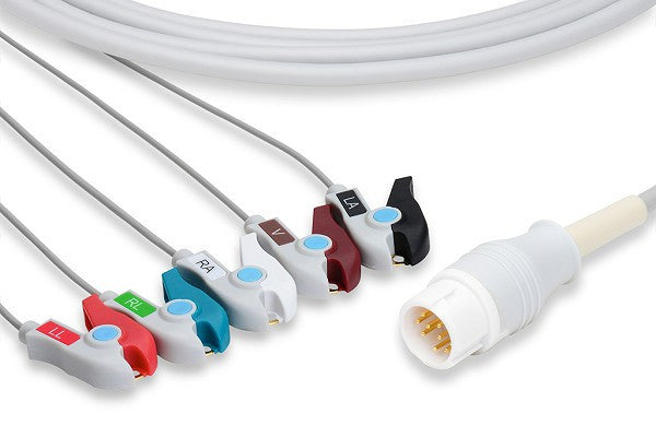 Cables & Sensors Philips Compatible Direct-Connect ECG Cable - M1975A