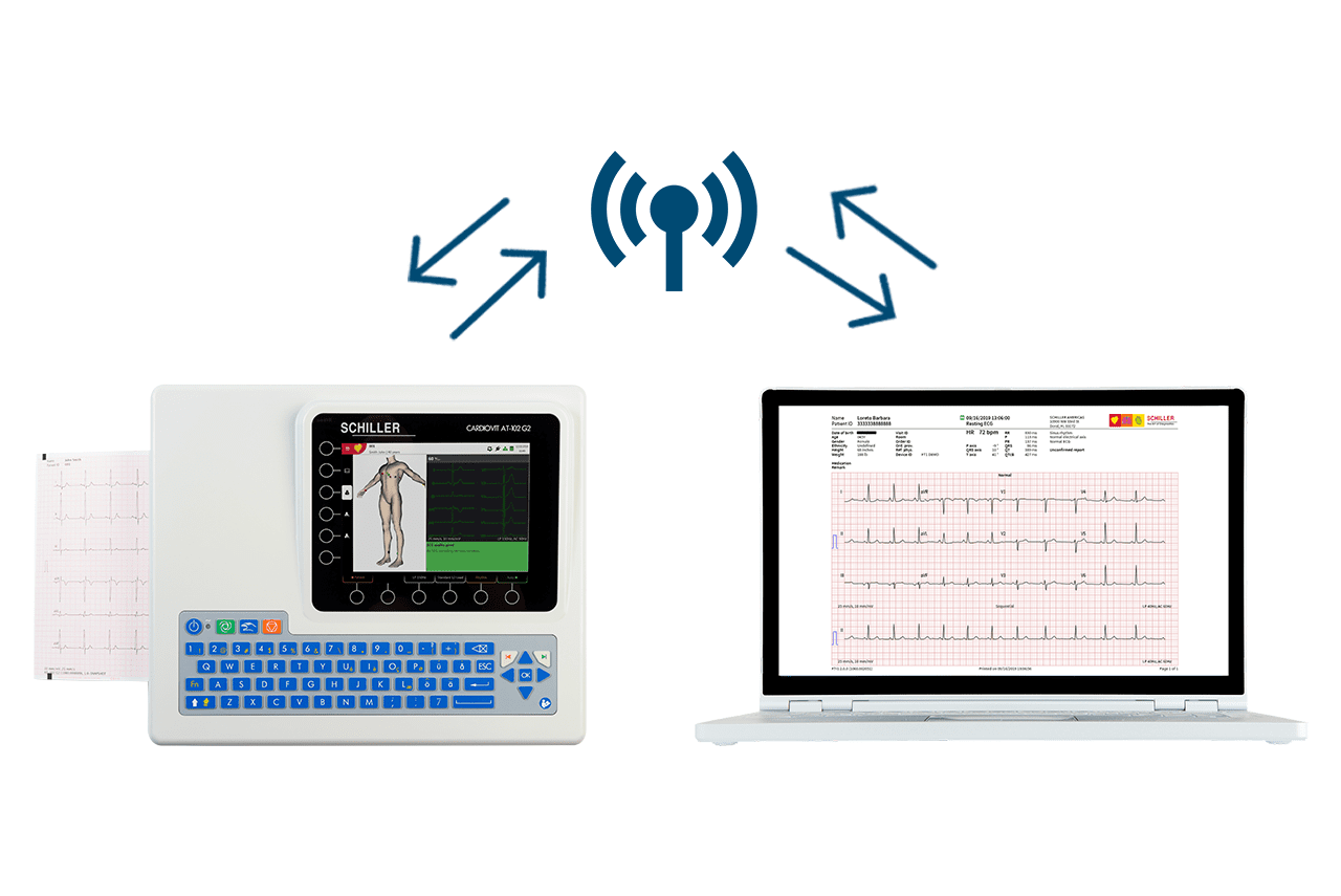 Schiller Cardiovit AT-102 G2 with Connectivity Kit (0A.108000+DICOM/HL7/PDQ)