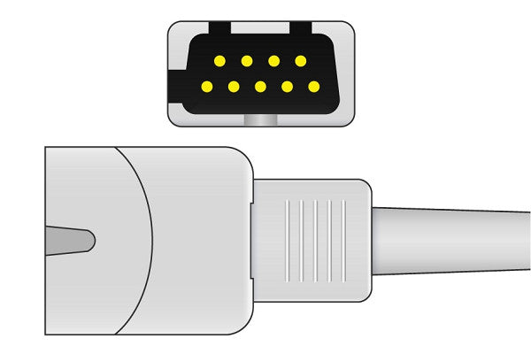 Cables & Sensors Masimo Compatible SpO2 Adapter Cable - LNC-4-Ext