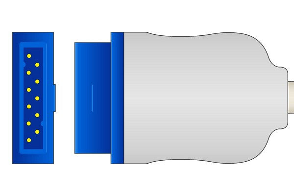 Cables & Sensors Datex Ohmeda Compatible SpO2 Adapter Cable - TS-G3