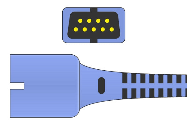 Cables & Sensors Covidien > Nellcor Compatible SpO2 Adapter Cable - DEC-8