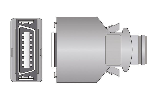 Cables & Sensors Masimo Compatible SpO2 Adapter Cable