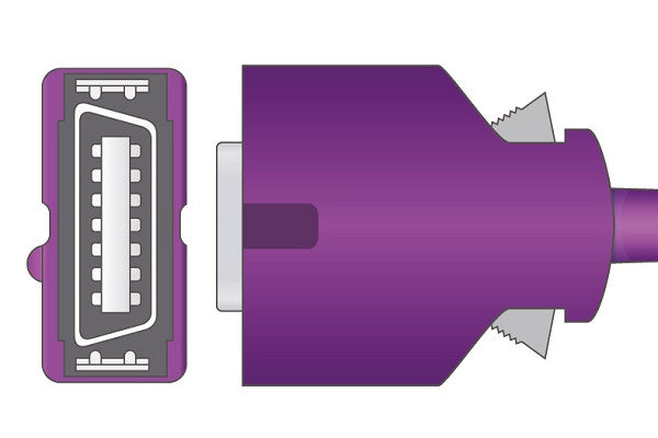 Cables & Sensors Covidien > Nellcor Compatible SpO2 Adapter Cable - DOC-10