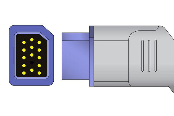 Cables & Sensors Nihon Kohden Compatible SpO2 Adapter Cable - JL-650P