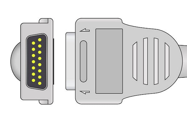 Cables & Sensors Mortara > Burdick Compatible Direct-Connect EKG Cable - 7704