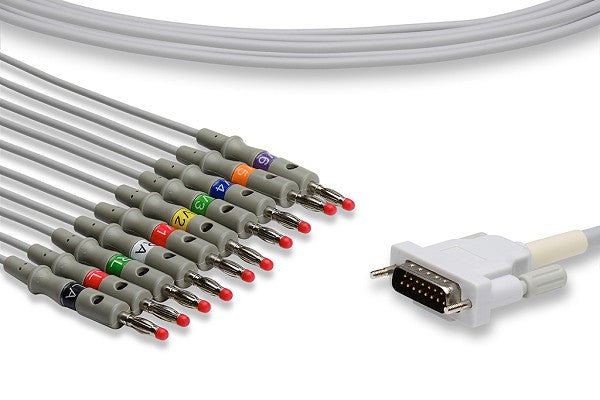 Cables & Sensors Schiller Compatible Direct-Connect EKG Cable - 2.400095