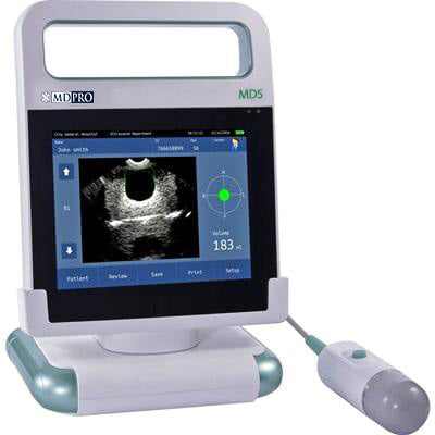 MDPro MD5 Bladder Scanner - Real-Time Diagnostic Ultrasound with 3D Ultrasound Probe and Tissue Harmonic Imaging