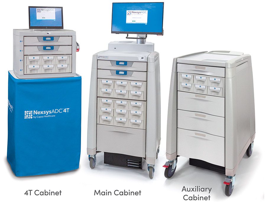 NexsysADC 4T Bundle 1: Secure Automated Medication Dispensing Cabinet with CAM and 3T Cassette by Capsa