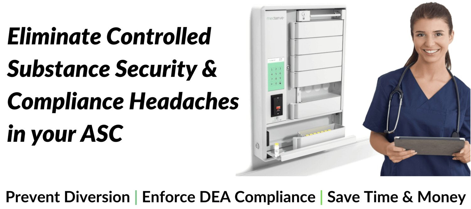 Caredirect Medserve Cabinet with RFID Badge Reader - Efficient and Secure Medication Management