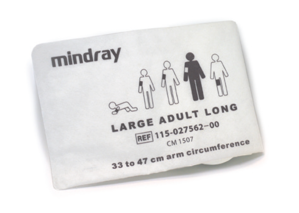 Mindray Large Adult Long Single-Use Blood Pressure Cuff - The Hospital Equipment Company