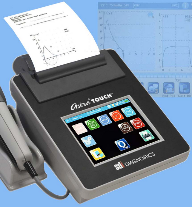 SDI Diagnostics AstraTouch Spirometer (Includes 50 AstraGuard Filters) - 29-5400