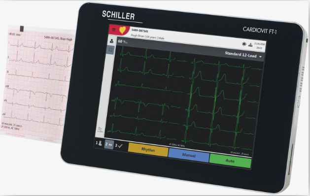 Schiller Cardiovit FT-1 with Connectivity Kit (0A.106000CTKIT1). Includes: (0A.106000 + Connectivity capability through DICOM / HL7 / PDQ)