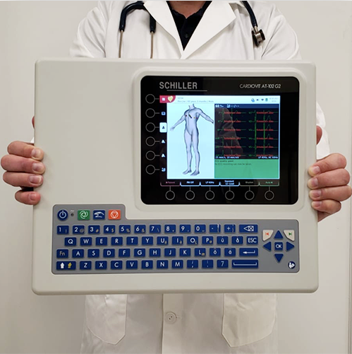 Schiller Cardiovit AT-102 G2 EKG with Interpretation Software and Built-in Printer (0A.108000)