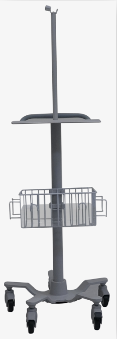 Schiller Rolling Cart with Basket, Cable Arm, and Mounting Bracket for AT-102, AT-102 G2