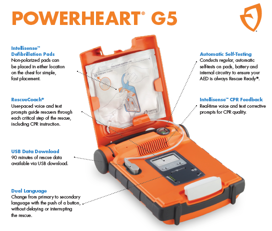 Zoll Powerheart G5 AED: Semi-Automatic Defibrillator for Public Access