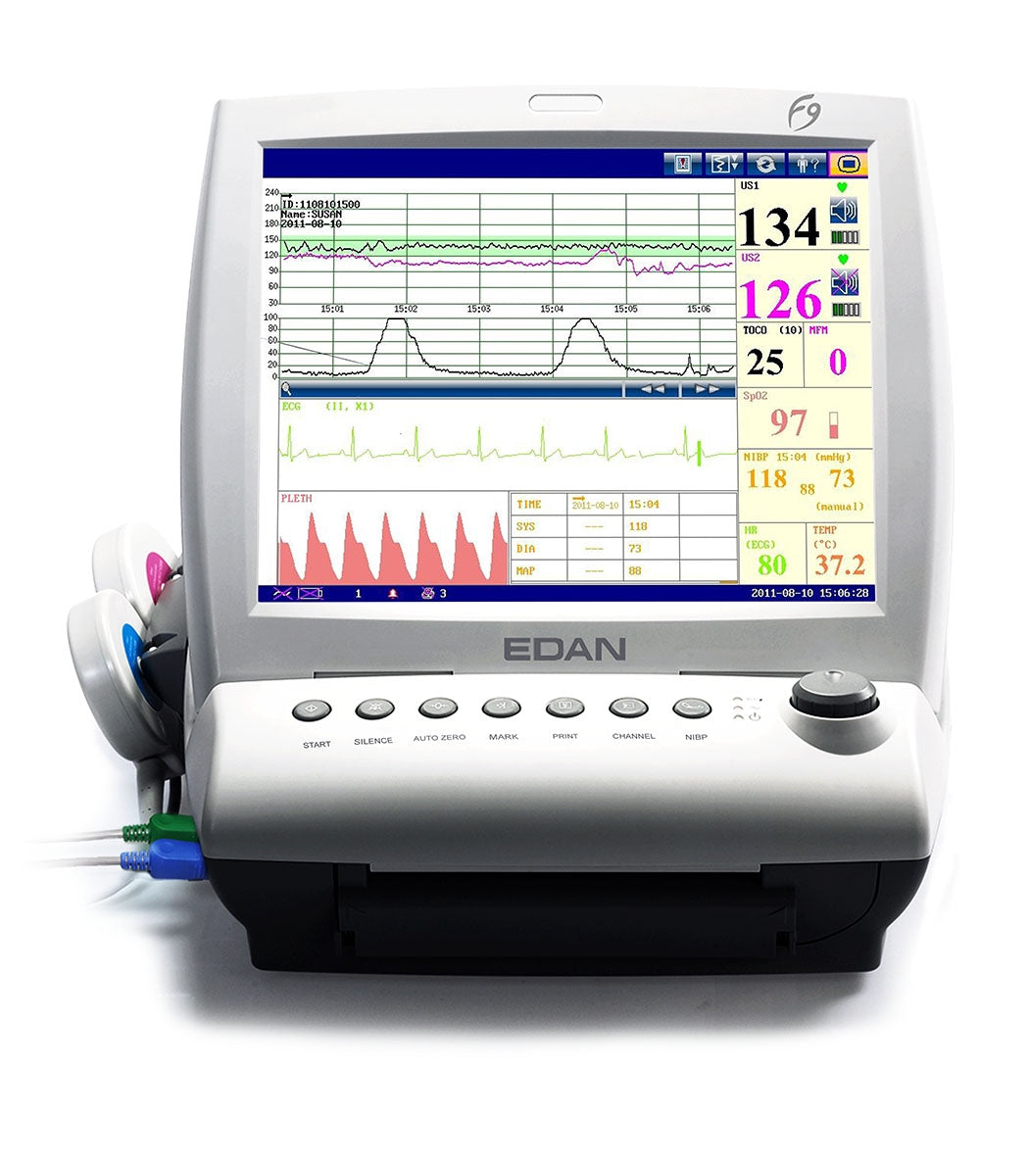 EdanUSA F9 Express Fetal & Maternal Monitor with DECG/IUP