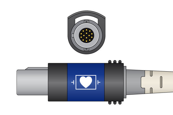 Cables & Sensors Welch Allyn Compatible Direct-Connect EKG Cable - RE-PC-AHA-BAN