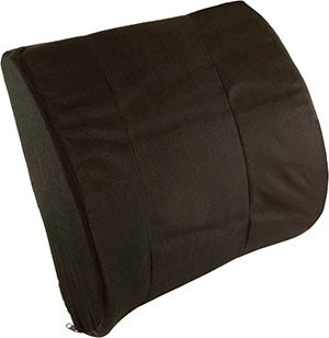 Lumbar Seat Back Cushion with Strap, Black