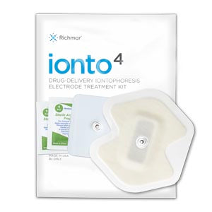 Ionto4 Butterfly Electrode Kit, 2.0cc, 4ma Iontophoresis Electrode, Buffered Return Electrode, 2 Alcohol Prep Pads, 12kt/bg, 1bg/cs