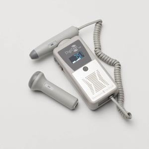 Display Digital Doppler with Recharger Includes Combination Obstetrical 3MHz & Vascular 8MHz Probes